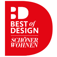Prix des meilleurs meubles et accessoires pour la maison, décerné par SCHÖNER WOHNEN, Le plus grand magazine vivant d'Europe.